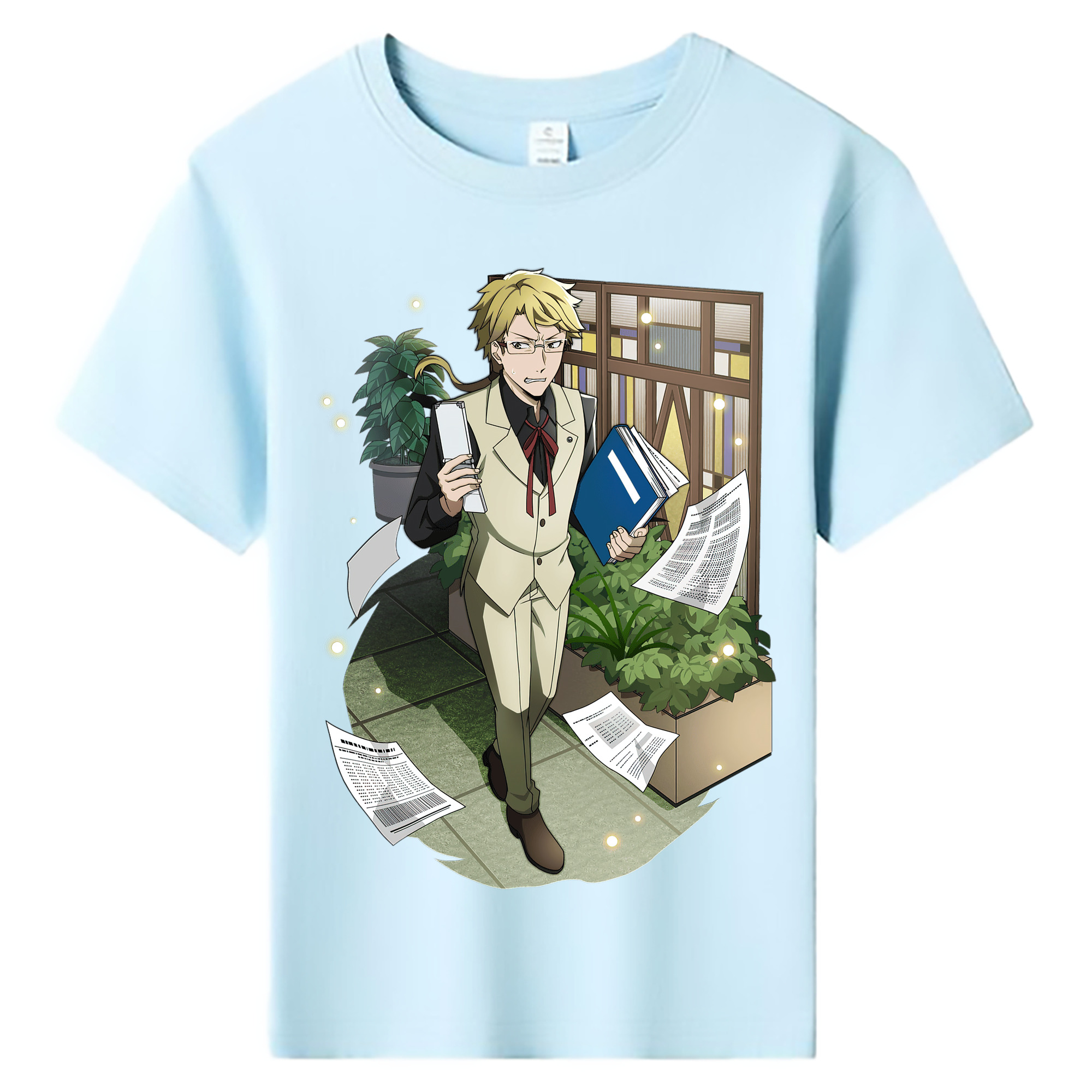 （画像用） 文豪ストレイドッグス Bungo Stray Dogs 綿100％キッズTシャツ（フロントプリント）